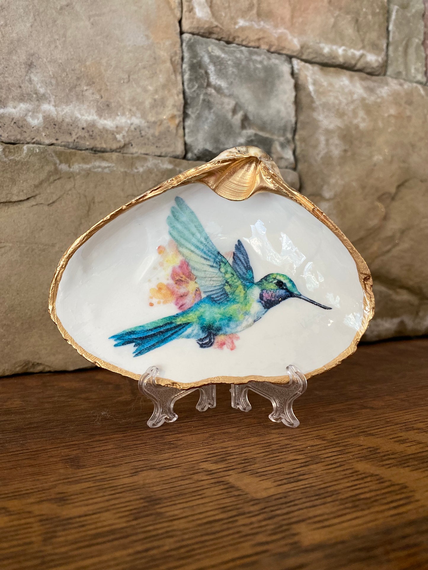 Hummingbird Clam Shell Dish