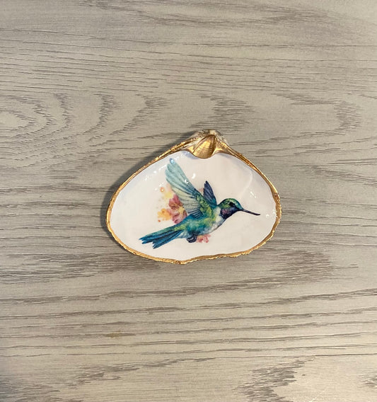 Hummingbird Clam Shell Dish